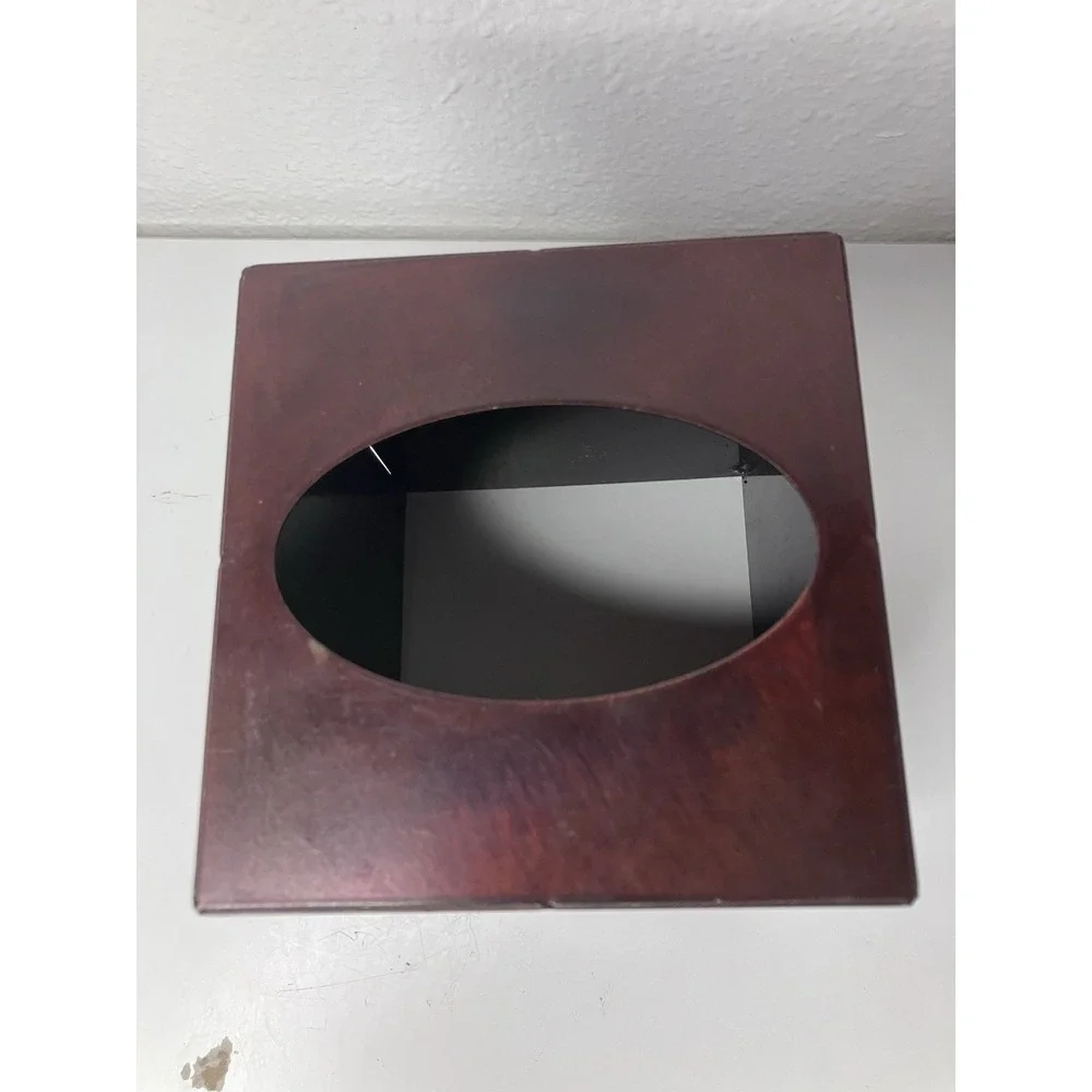 Rustic Copper Tone Metal Cowboy Ranch Western Inspired Tissue Box Holder